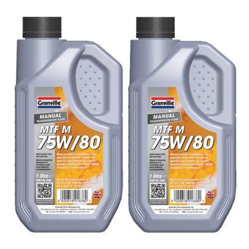 2 x Granville MTF M 75W/80 Gear Box Oil Lubricant Manual Transmission Fluid 1L Granville - Dynamic Drive