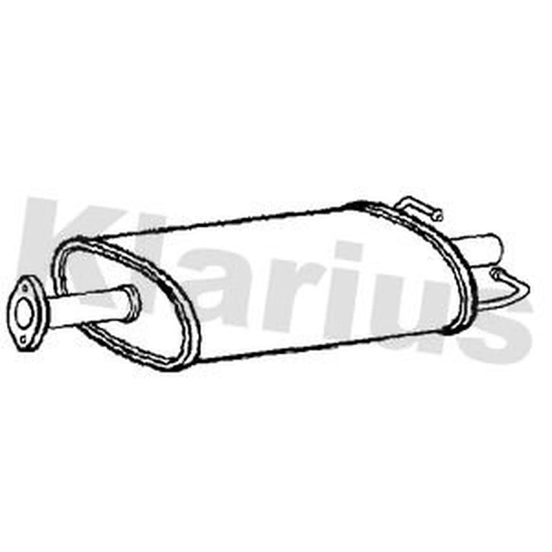 Klarius Box With Tail Pipe Rear fits Ford Transit 2006-2014 2.2 2.4