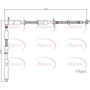 Apec Brake Hydraulic Hose Line Front Right fits Land Rover Range Rover Sport I