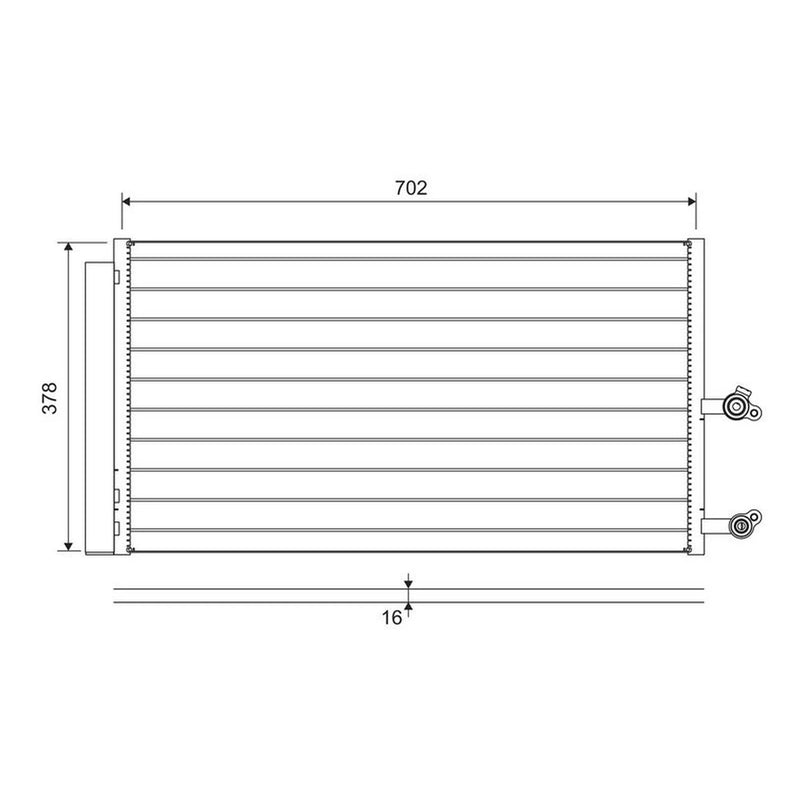 Valeo Air Conditioning Condenser 822645
