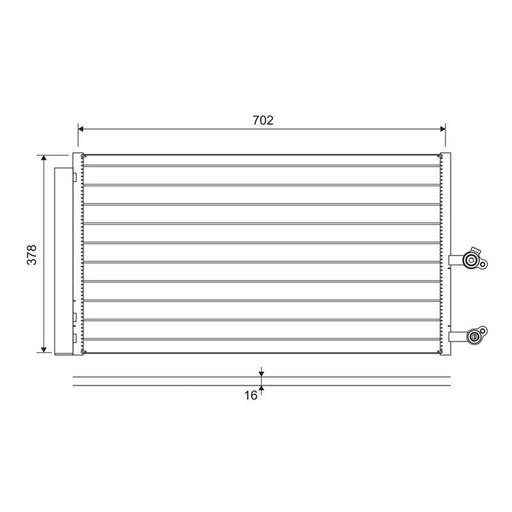 Valeo Air Conditioning Condenser 822645