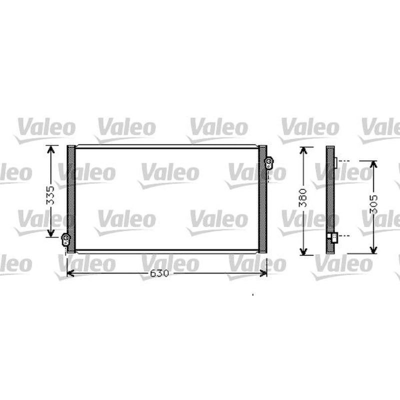 Valeo Air Conditioning Condenser 817783
