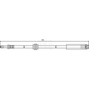 Apec Brake Hydraulic Hose Line Rear fits Ford Focus C-Max 2003-2007 1.6 1.8 2.0