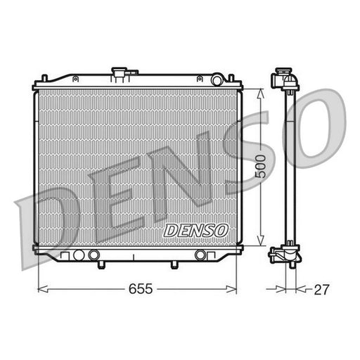 Denso Engine Radiator fits Nissan Terrano II 1993-2007 2.4 2.7
