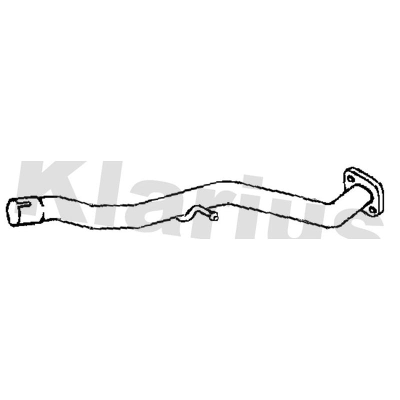Klarius Exhaust Pipe OD fits Toyota Verso 2009-2018 1.6 1.8