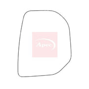Apec Exterior Wing Mirror Glass Right fits Citroën Berlingo 1996-2011 1.4 1.6