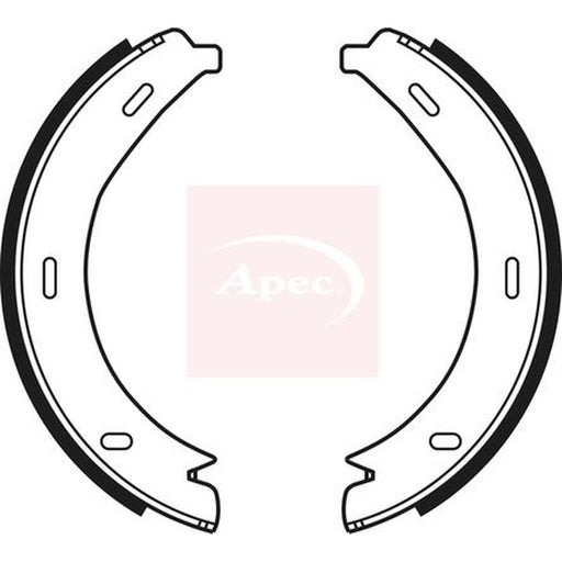 Apec Parking Brake Shoe Set fits Mercedes-Benz V-Class 1996-2003