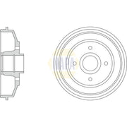 NAPA Brake Drum Assembly Rear NDR1067