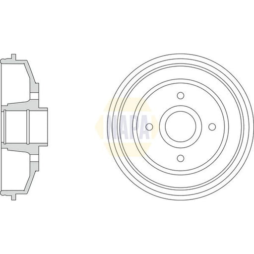 NAPA Brake Drum Assembly Rear NDR1067