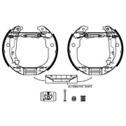 Mintex Brake Shoe Set Axle Kit fits Citroën Berlingo First 1998-2005 1.9
