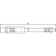 NAPA Brake Hydraulic Hose Line Front NBH1304