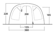 Outwell Denver 6 Pole Tent Green 6 Person Outwell - Dynamic Drive