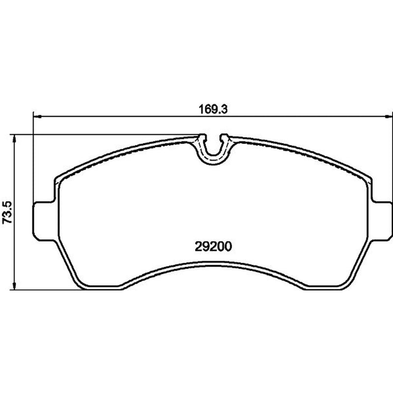 Mintex Front Brake Pad Set fits Mercedes-Benz G-Class Closed Off-Road Vehicle