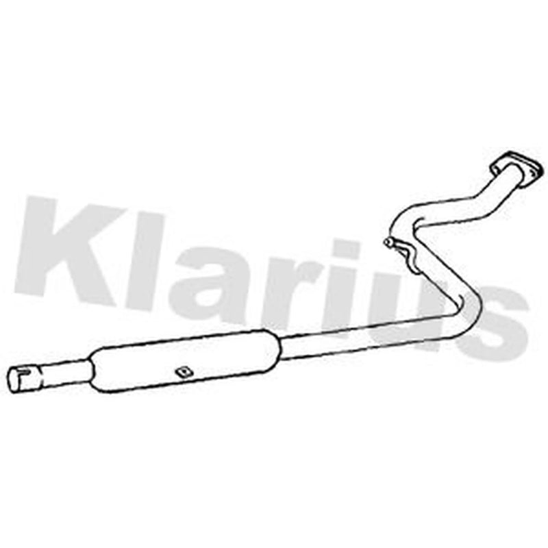 Klarius Box With Centre Pipe Centre fits Toyota Yaris 2020 on 1.5