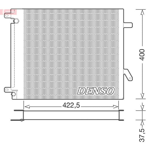 Denso Air Conditioning Condenser fits Case Ih Jx-Series 2007-2008