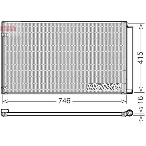 Denso Air Conditioning Condenser fits Lexus Rx 2008-2015