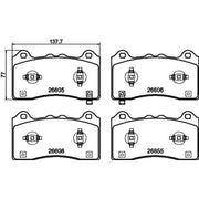 Mintex Front Brake Pad Set fits Ford Focus IV 2019-2025 2.0 2.3