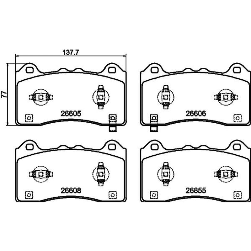 Mintex Front Brake Pad Set fits Ford Focus IV 2019-2025 2.0 2.3