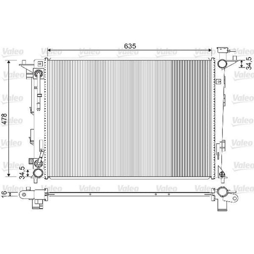 Valeo Engine Radiator 733213