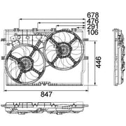Mahle Engine Cooling Fan CFF 192 000P