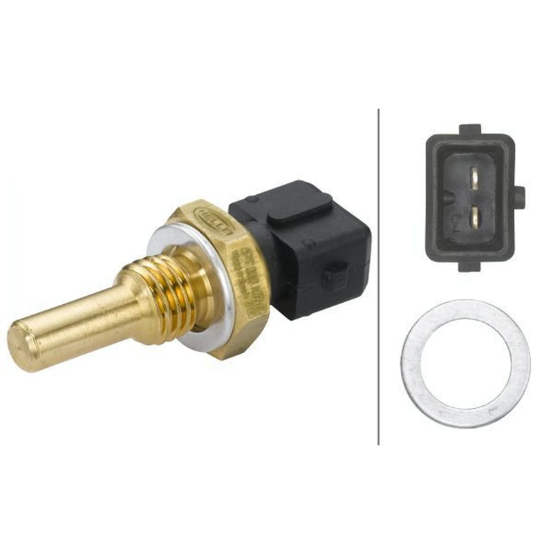 Hella Coolant Temperature Sensor fits Alfa Romeo 155 1992-1997 2.5