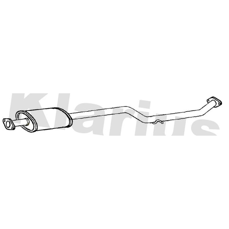 Klarius Box With Centre Pipe Centre fits Kia Rio II 2005-2011 1.4