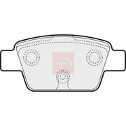 Apec Rear Brake Pad Set fits Fiat Multipla 1999-2010 1.6 1.9