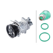Hella Air Conditioning Compressor fits Nissan Kubistar 2003-2009 1.5 1.6