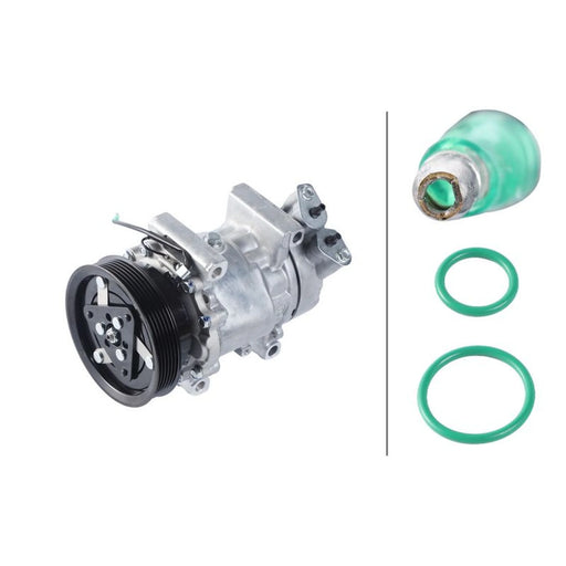 Hella Air Conditioning Compressor fits Nissan Kubistar 2003-2009 1.5 1.6