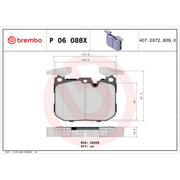 Brembo 4 x Front Brake Pad Set fits BMW 1 Sports Hatch 2011-2019