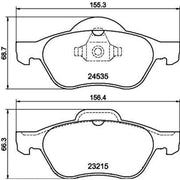 Mintex Front Brake Discs & Pads fits Renault Clio III 2006-2014 2.0