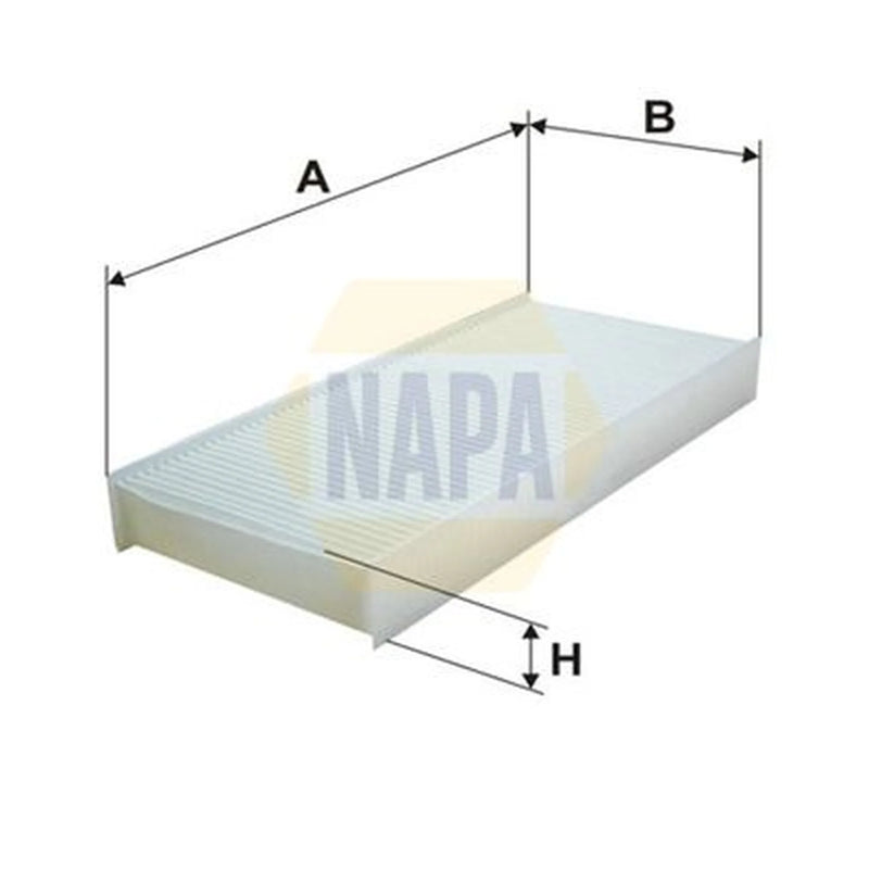 NAPA Cabin Air Filter (Pollen Filter) fits Citroën Dispatch II 2007-2016 1.6 2.0