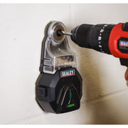 Sealey Vacuum Drill Dust Extractor Collector 3V Spirit Level Laser Drilling Sealey  - Dynamic Drive