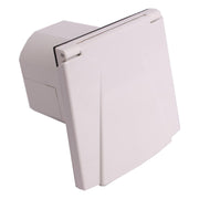 Flush Fitting White Mains Hook Up Inlet Socket Caravan Motorhome Camper Flap Powerpart  - Dynamic Drive