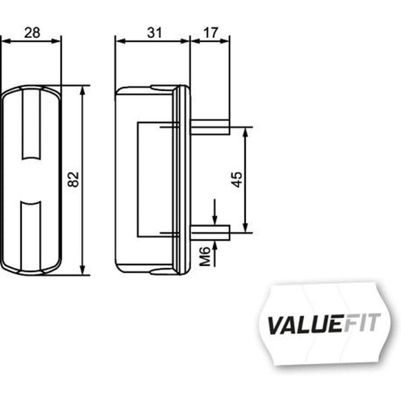 Hella Licence Plate Light / Lamp outer C5W