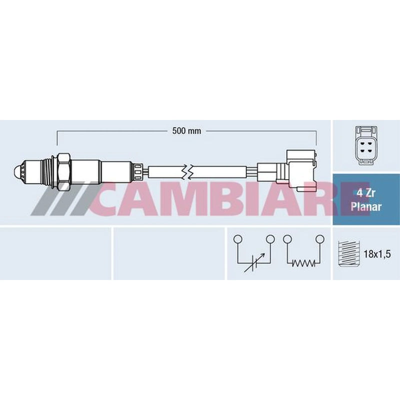 Cambiare O2 Lambda Oxygen Sensor before catalytic converter fits Suzuki SX4