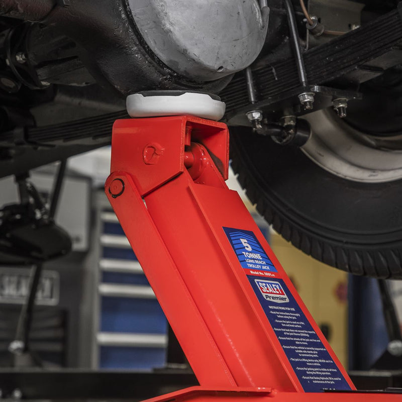 Sealey Premier Premier Long Reach Trolley Jack 5 Tonne 5001 Sealey Premier - Dynamic Drive