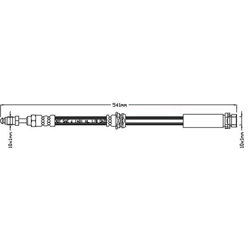 Juratek Brake Hydraulic Hose Line Right JBH1061
