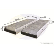Comline Cabin Air Filter (Pollen Filter) EKF164A