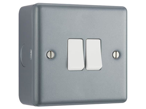 Masterplug Metal Clad 2-Gang 2-Way Light Switch Masterplug - Dynamic Drive