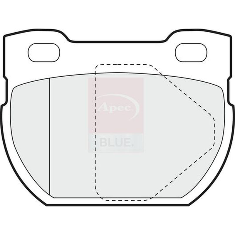 Apec Rear Brake Pad Set fits Land Rover Defender 1998-2016 2.2 2.4 2.5