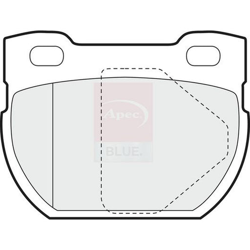 Apec Rear Brake Pad Set fits Land Rover Defender 1998-2016 2.2 2.4 2.5