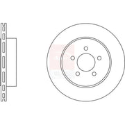 Apec 2 x Vented Rear Brake Discs SDK6570