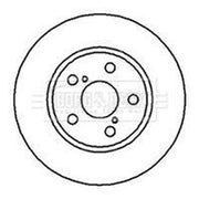 Borg & Beck Front & Rear Brake Discs & Pads fits Toyota Carina E VI 1992-1994
