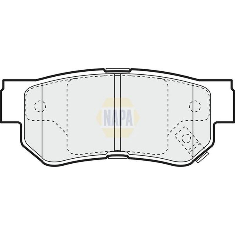 NAPA Rear Brake Pad Set fits Hyundai Elantra IV 2005-2011 1.6