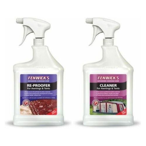 Fenwicks Twin Pack, Tent / Awning Cleaner 1L & Tent / Awning Reproofer 1L Fenwicks  - Dynamic Drive