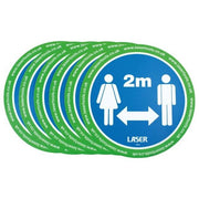 Laser Laser Tools Floor Sticker 2m Distancing 6pc x 2 61701 Laser - Dynamic Drive