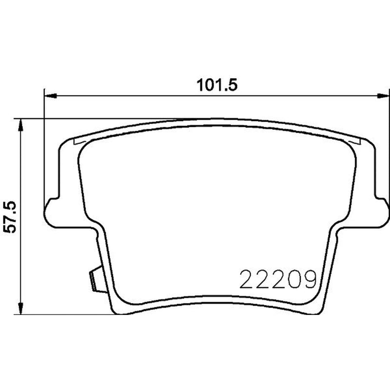 Mintex Rear Brake Pad Set fits Chrysler 300C 2011-2023 3.0 3.6 6.4