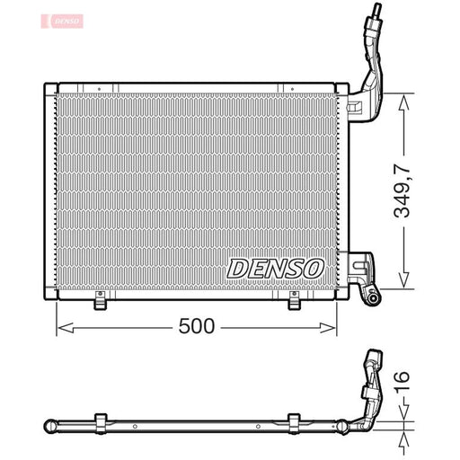 Denso Air Conditioning Condenser fits Ford B-Max 2015-2017 1.5