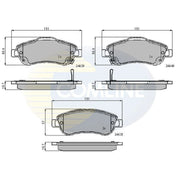 Comline Front & Rear Brake Discs & Pads fits Honda Cr-V IV 2012-2018 1.6 2.0